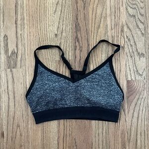 Pink Black and Gray Sports Bra